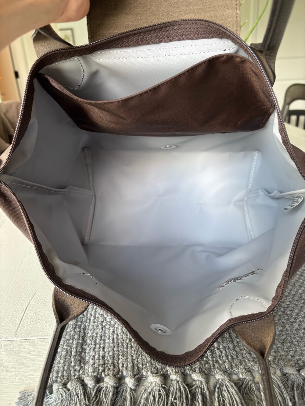 Longchamp Le Pliage Medium Tote in Mocha? - Picture 13 of 15